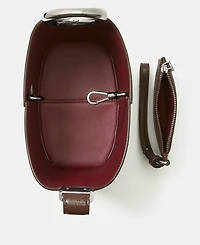 kate spade new york Halo Glazed Leather Mini Bucket Bag