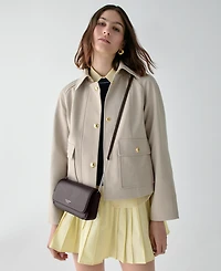 kate spade new york Ava Pebbled Leather Flap Chain Wallet