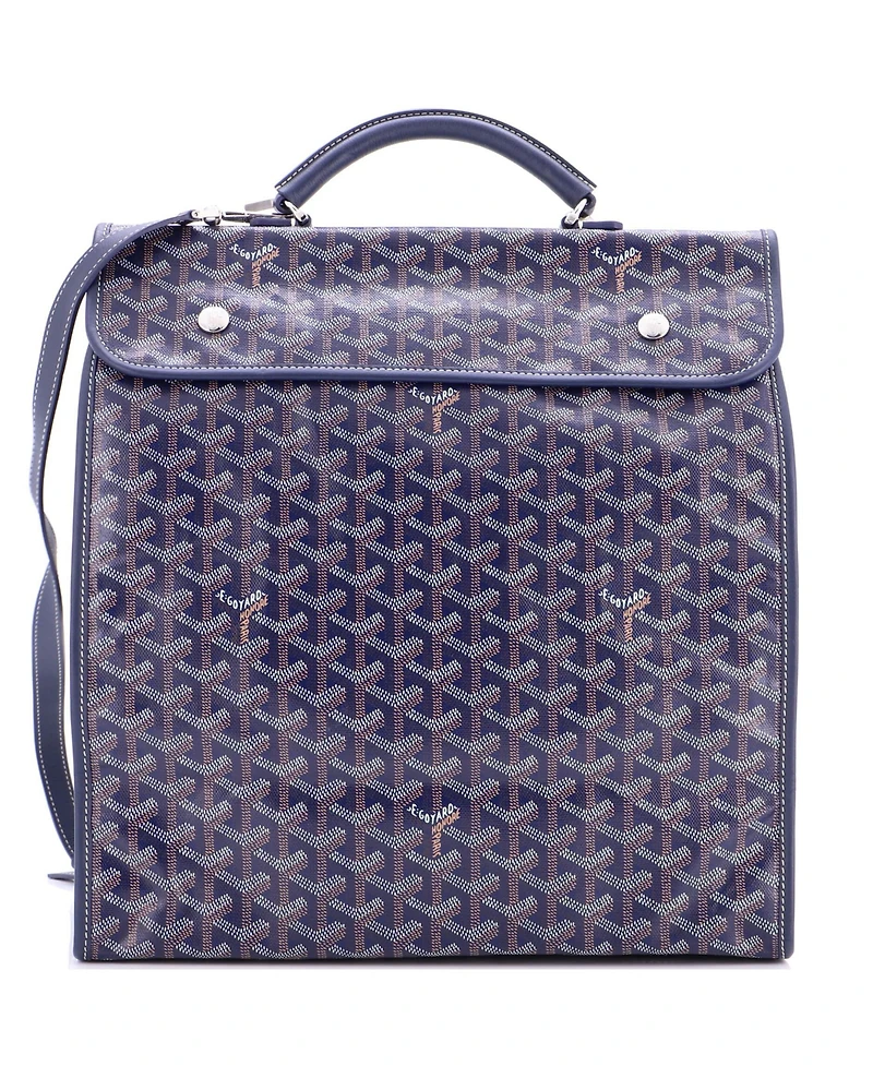 Pre-Owned Goyard Saint Leger Briefcase Backpack Coated Canvas