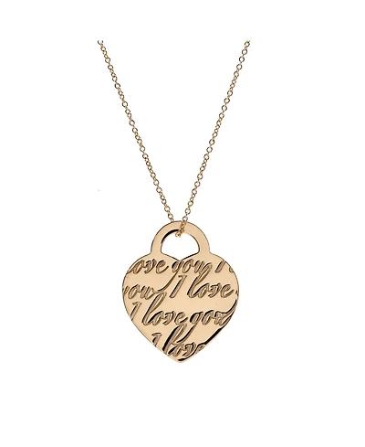 Pre-Owned Tiffany & Co I Love You Heart Tag Pendant Necklace