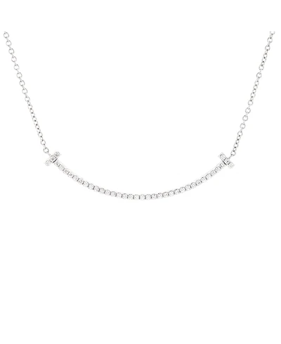 Pre-Owned Tiffany & Co T Smile Pendant Necklace