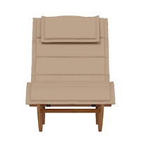 VidaXL Rocking Sun Lounger with Cushion Solid Wood Acacia