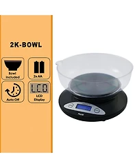 American Weigh Scales 2K-Bowl Digital Kitchen Bowl Scale, 4.4LB / 2000G