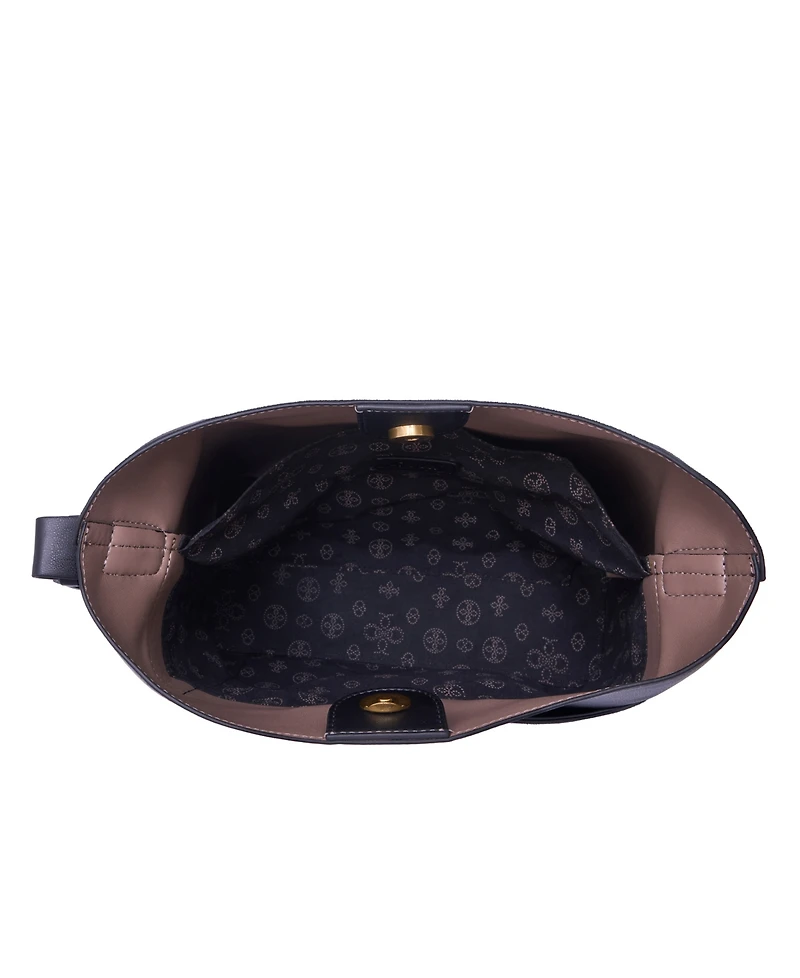 Like Dreams Midnight Quilted Suede Small Tote Bag