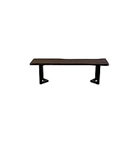 Porter Designs Manzanita Live Edge Solid Sheesham Wood Dining Bench
