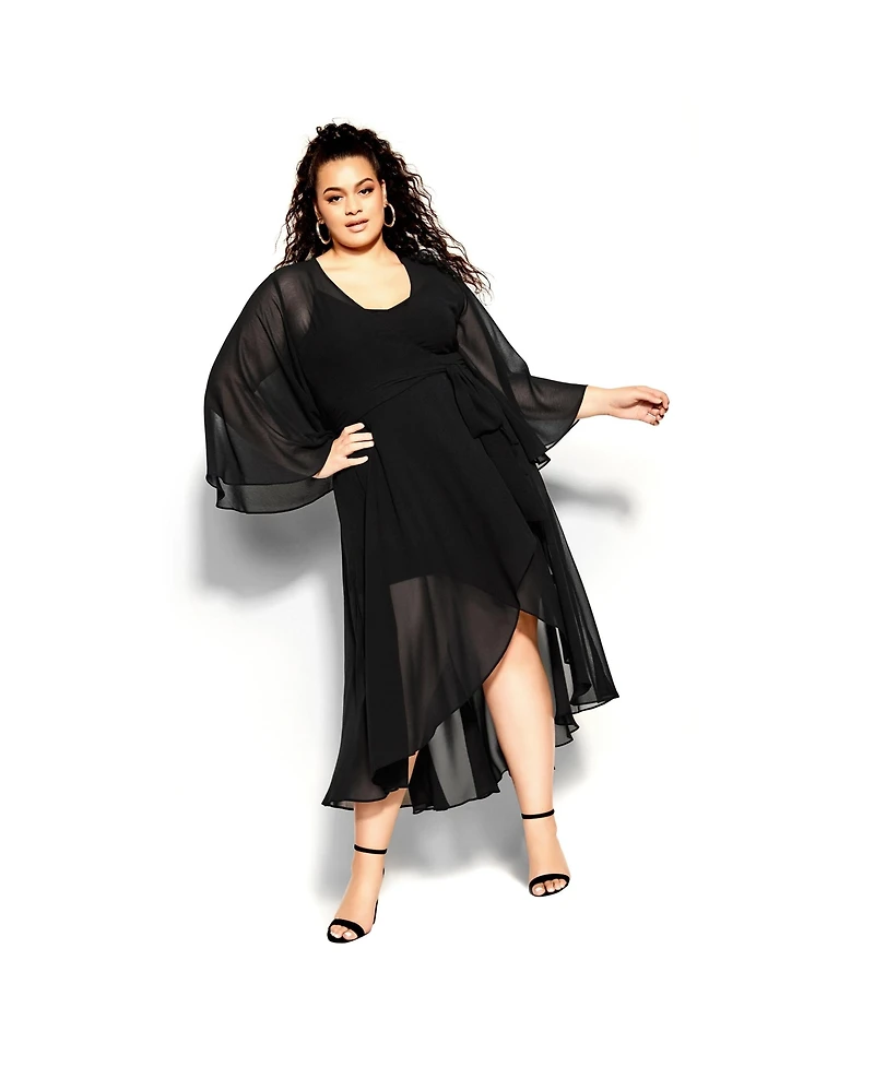 City Chic Plus Fleetwood Maxi Dress