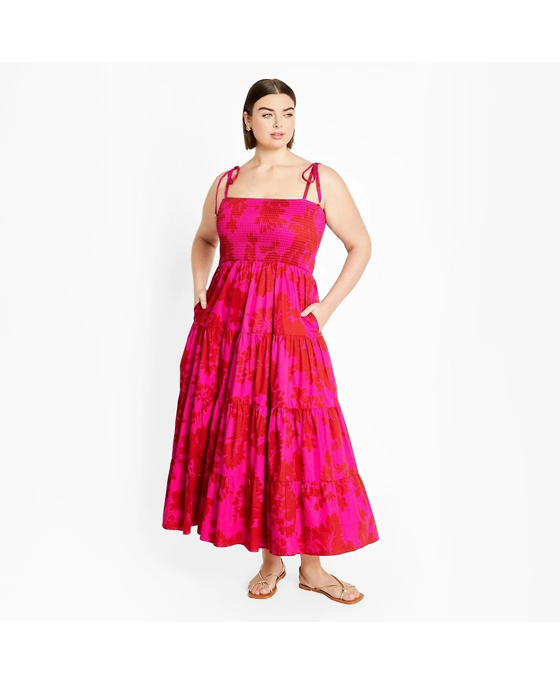 City Chic Women's Marli Print Maxi Dress