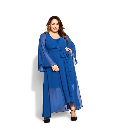 City Chic Plus Fleetwood Maxi Dress