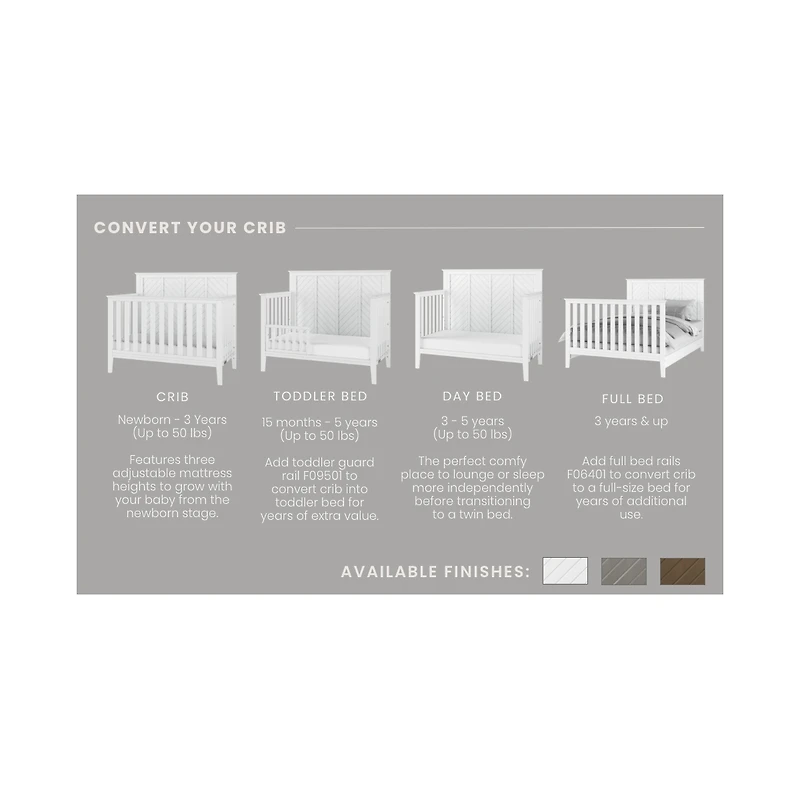 Child Craft Atwood 4-in-1 Convertible Crib