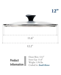 Techef Tempered Glass Lid