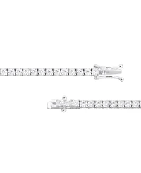 Macy's Diamond Four Prong Tennis Bracelet (4 ct. t.w.) in 14K White Gold