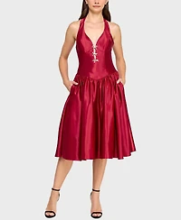 Alex & Sophia Juniors' Three Bows Midi Dress