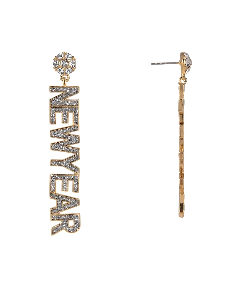 Hallmark Happy New Year Stone Earrings