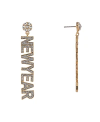 Hallmark Happy New Year Stone Earrings