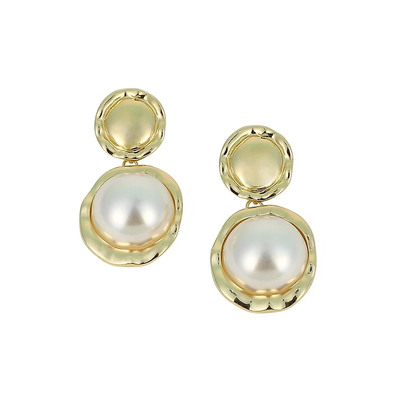 Women's The Roma-Perle Drop Earrings - California Gold