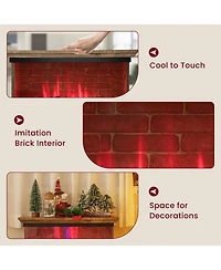 Sugift 27 Inch Freestanding Fireplace with Remote Control