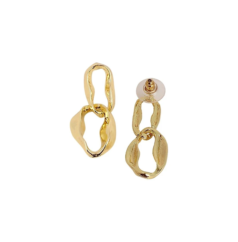 Women's The Hollow-Shell Drop Earrings - California Gold