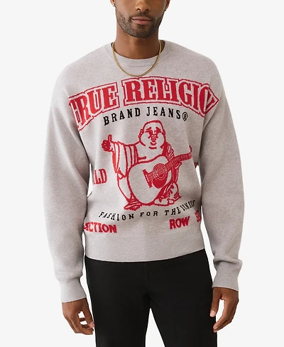 True Religion Men's Crewneck Regular-Fit Sweater
