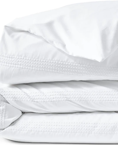 Lands' End 400 Thread Count Premium Supima Cotton No Iron Sateen Embroidered Duvet Bed Cover