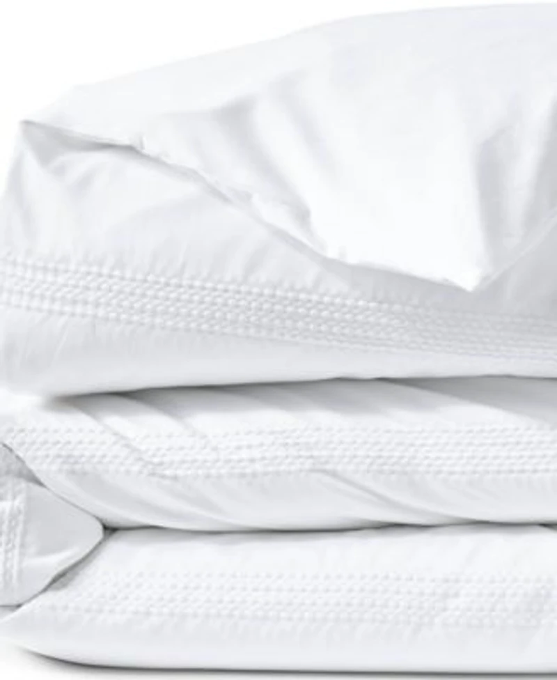 Lands End 400 Thread Count Premium Supima Cotton No Iron Sateen Embroidered Duvet Bed Cover