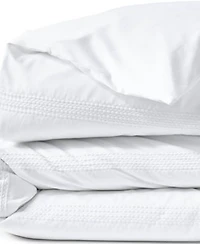 Lands End 400 Thread Count Premium Supima Cotton No Iron Sateen Embroidered Duvet Bed Cover
