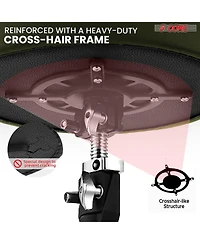 5 Core Drum Throne 4" Thick Padded Guitar Stool 441Lb Capacity 20-26" Adjustable Drummer Chair