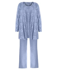 Woman Within Plus Size 3-Piece Lace Jacket/Tank/Pant Set