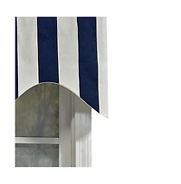 Rlf Home Cabana Stripe Design Super Soft 3" Rod Pocket Valance