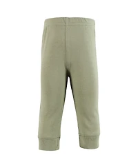 Hudson Baby Toddler Boys Cotton Pants and Leggings, Beige Safari Scene