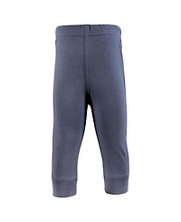 Hudson Baby Toddler Boys Cotton Pants and Leggings, Charcoal Teal Blue