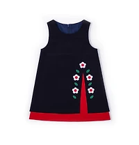 Florence Eiseman Toddler Girls Corduroy Jumper With Flowers
