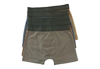 Bearpaw Boys 5-Pack Cotton Boxer Briefs, Stormy Weather,Large