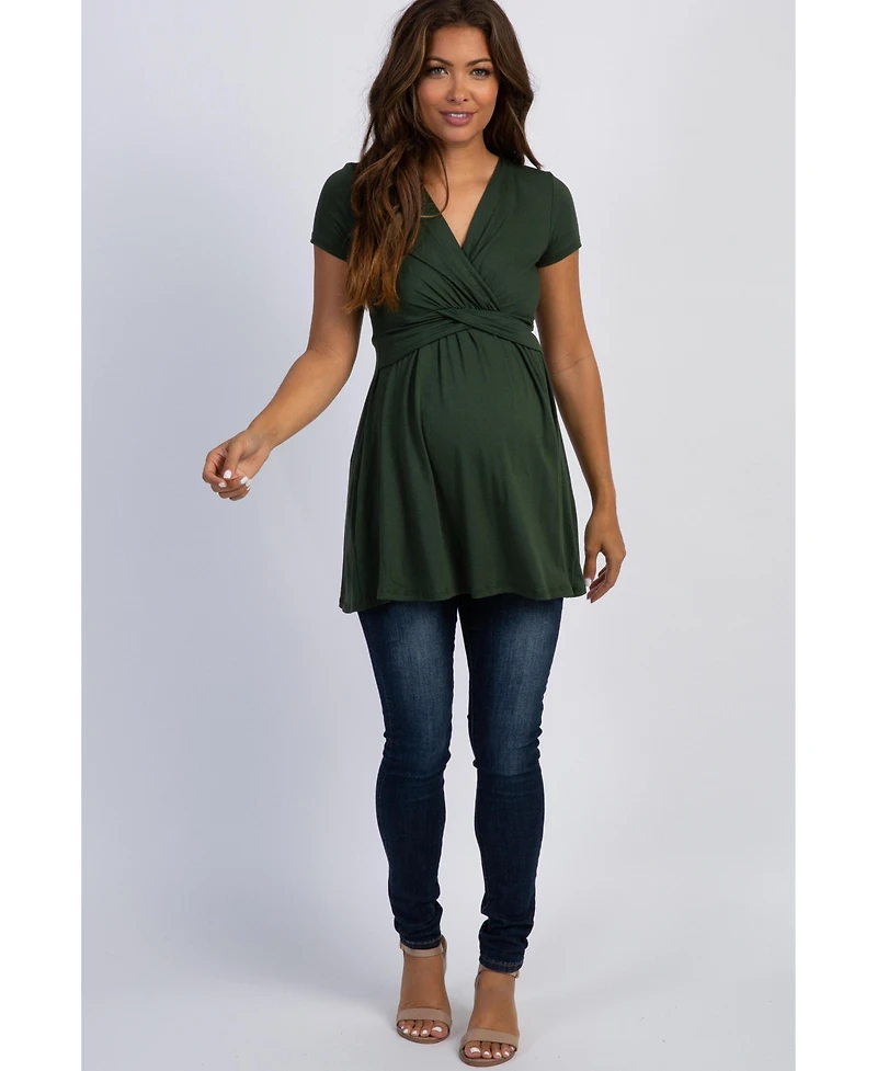 Pinkblush Maternity Draped Front Nursing Top