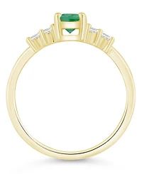 Macy's Gemstone and Diamond Ring (1/6 ct. t.w.) 10k White Gold (also Yellow Gold)