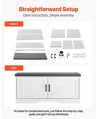 Slickblue Wooden Shoe Rack Bench with Padded Seat and Adjustable Shelf for Entryway