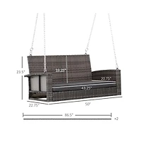 Outdoor Patio Swing for Garden, Deck, or Porch Seating