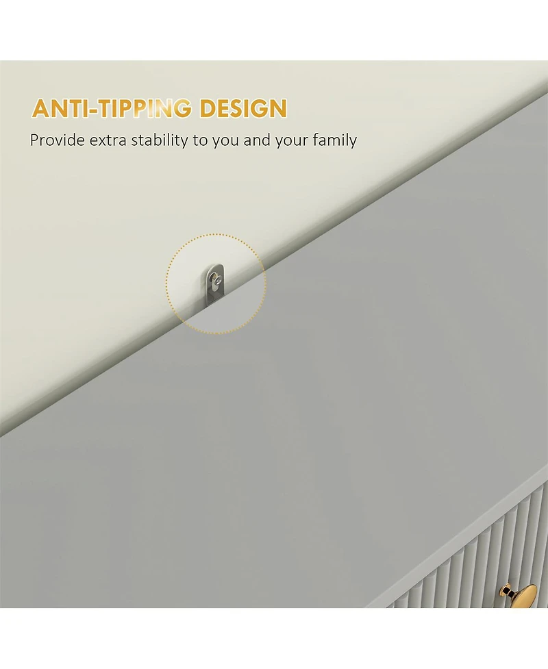 Shoe Cabinet for Entryway, Hallway, or Bedroom Storage