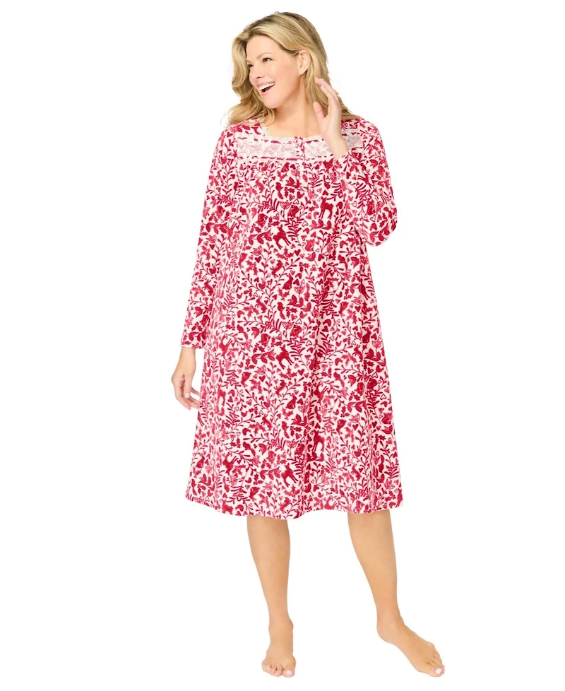 Only Necessities Plus Long-Sleeve Gown