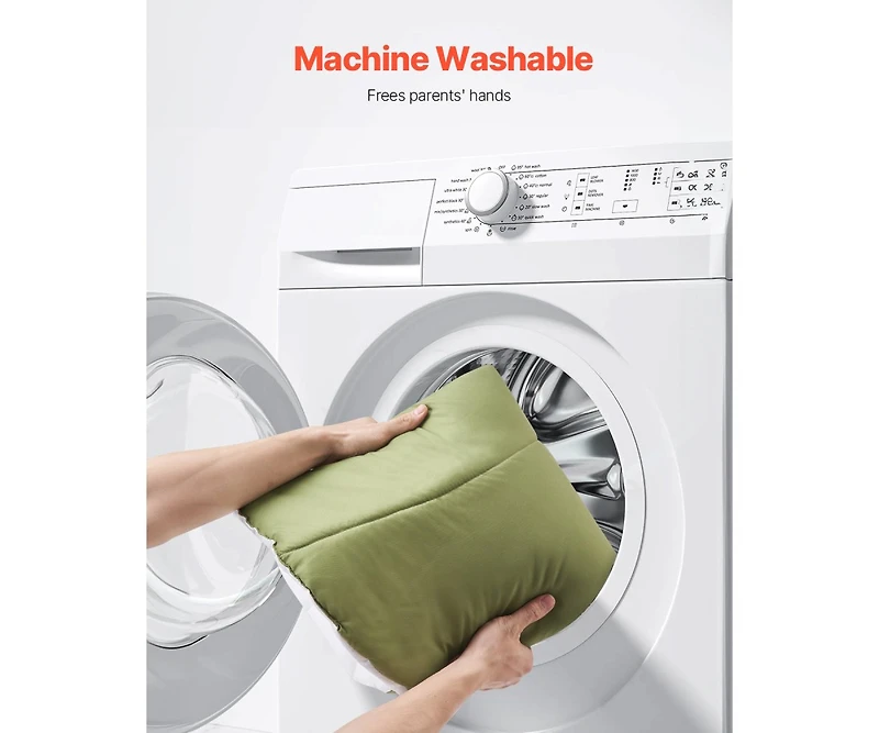 Baby Play Gym Mat with 6 Sensory Toys, Tummy Time Activity Mat 42.9" x 33.5"