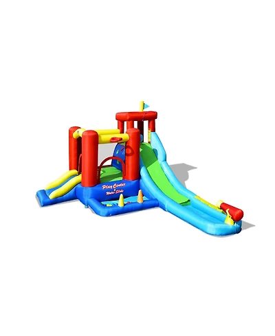 Sugift 9-in-1 Inflatable Kids Water Slide Bounce House without Blower