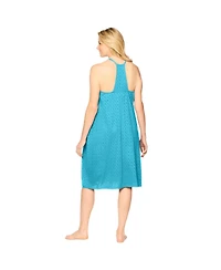 Dreams & Co. Women's Breezy Eyelet Short Nightgown