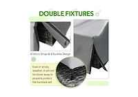 Aecojoy Patio Furniture Cover, Waterproof Outdoor Patio Table and Chair Set Covers, 90.5"x72.5"x27.5"