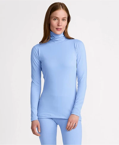 Lands' End Women's Baselayer Cozy Thermaskin Turtleneck Top