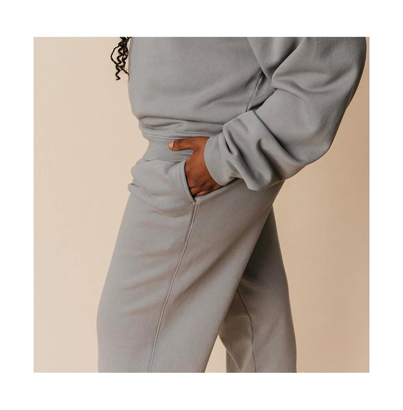 Ocio Women's Organic Cotton Teddy Cropped Pant