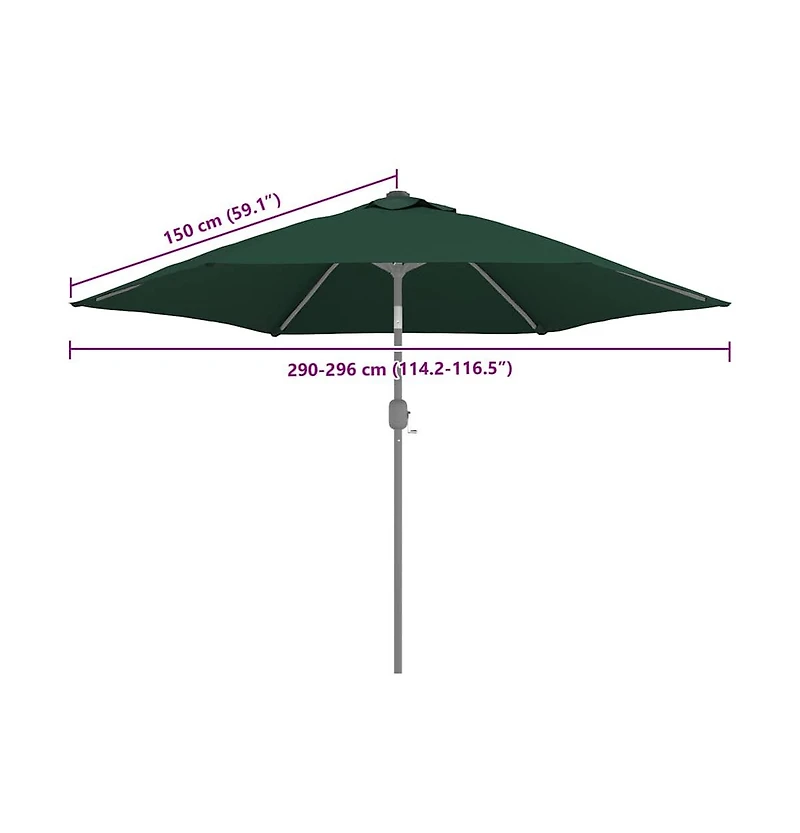 Replacement Fabric Green 100% polyester 118.1 in diameter