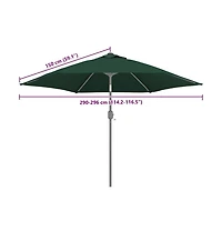 Replacement Fabric Green 100% polyester 118.1 in diameter