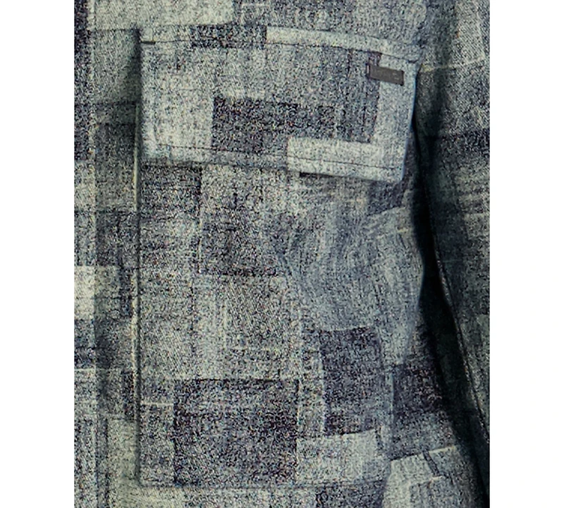 Karl Lagerfeld Paris Men's Textured Ponte Shirt Jacket