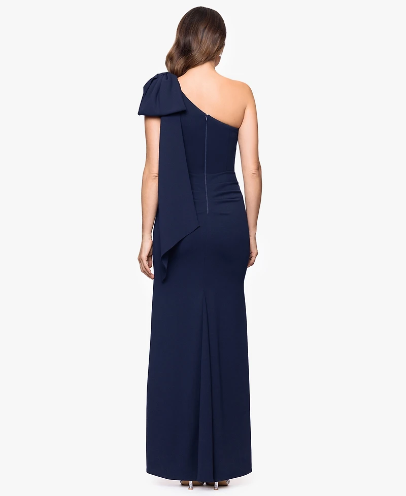 Betsy & Adam Women's One-Shoulder Dress