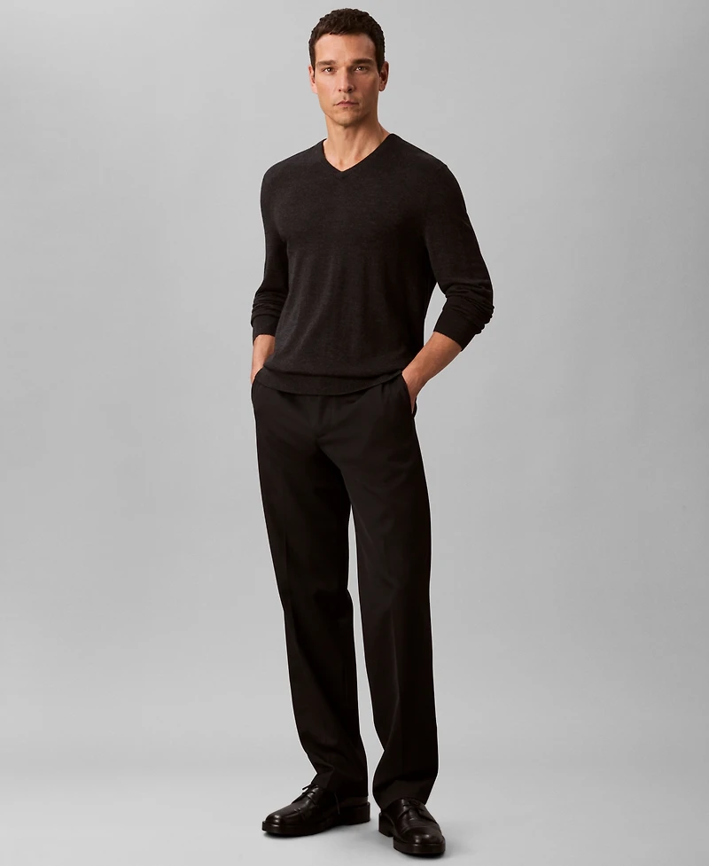 Calvin Klein Men's Merino Wool Blend V-Neck Sweater