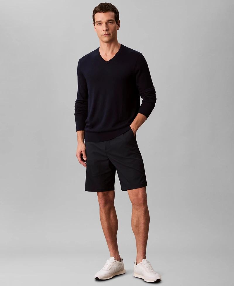 Calvin Klein Men's Merino Wool Blend V-Neck Sweater